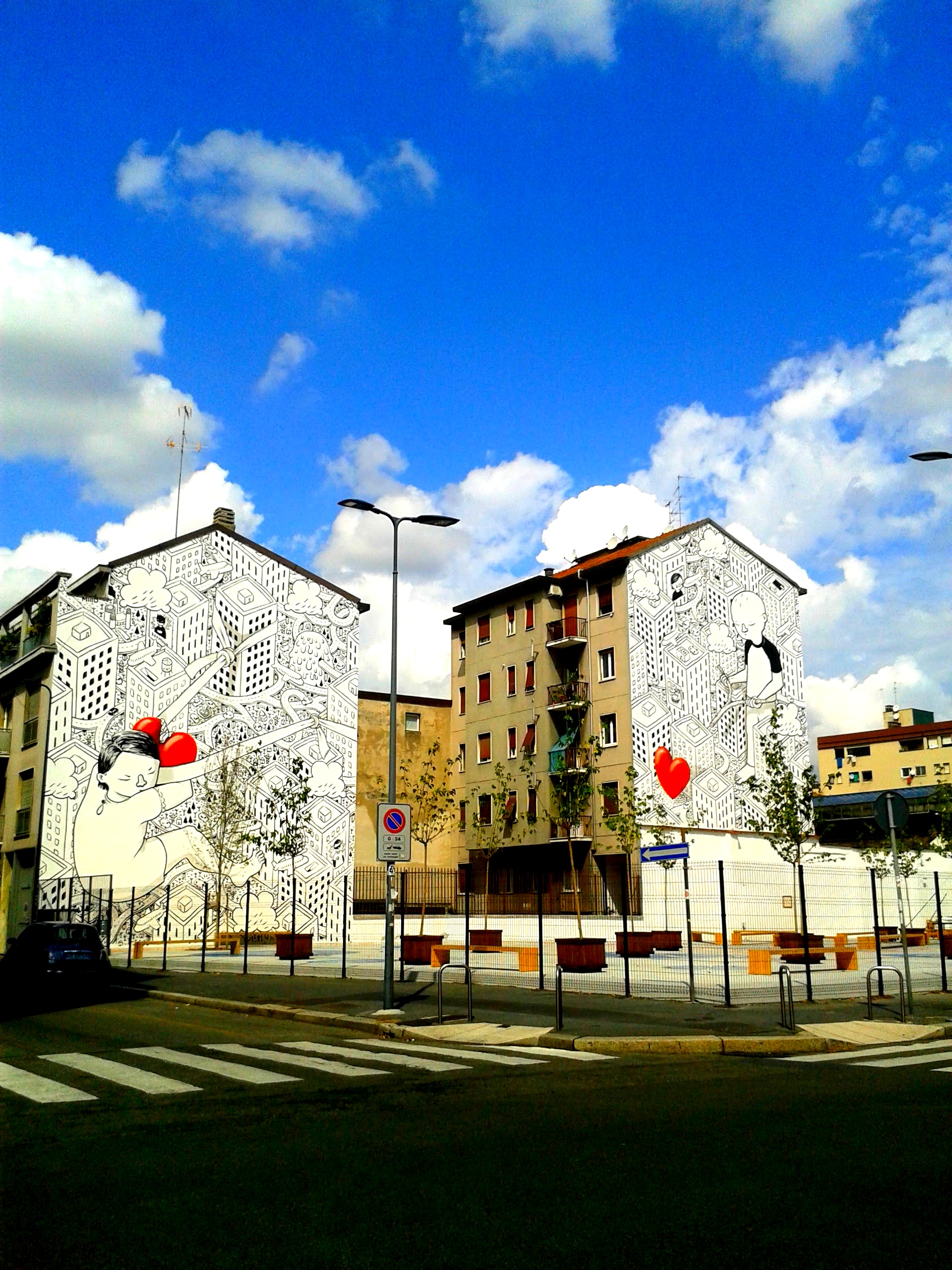 Il murale di Millo - Via Morosini