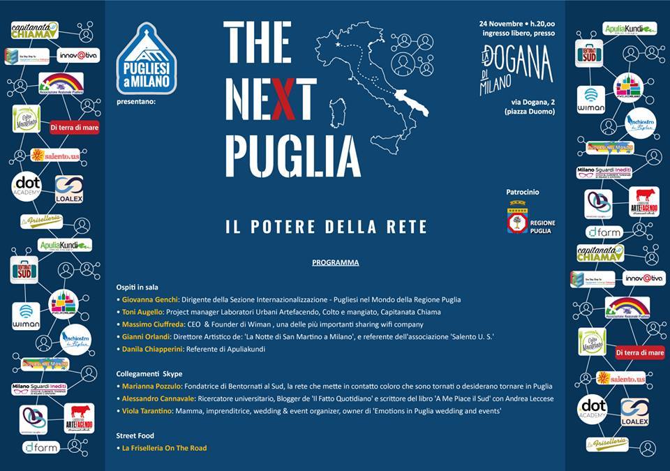 Programma evento The Next Puglia