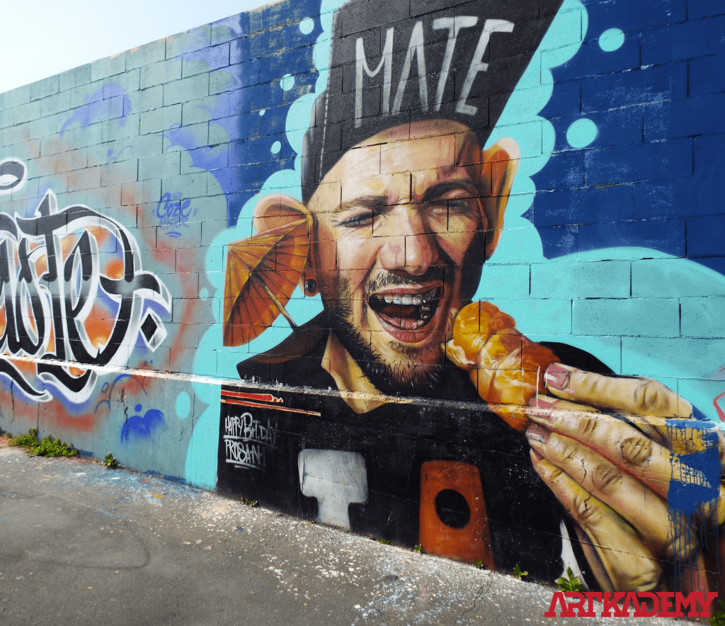 Street art con l'autore artkademy