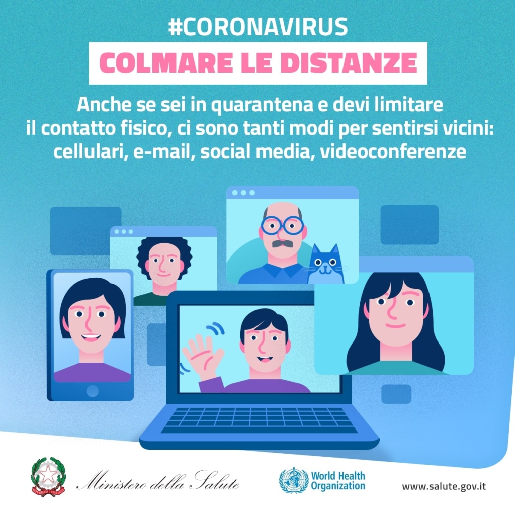 Distanti ma vicini coronavirus